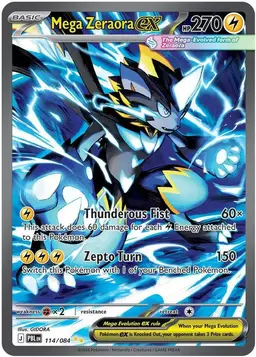 Mega Zeraora ex #114 - Pokemon Pitch Black