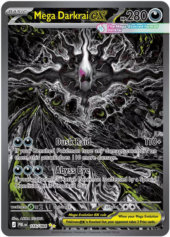 Mega Darkrai ex - Pitch Black #116 Price & Value ($186.91)