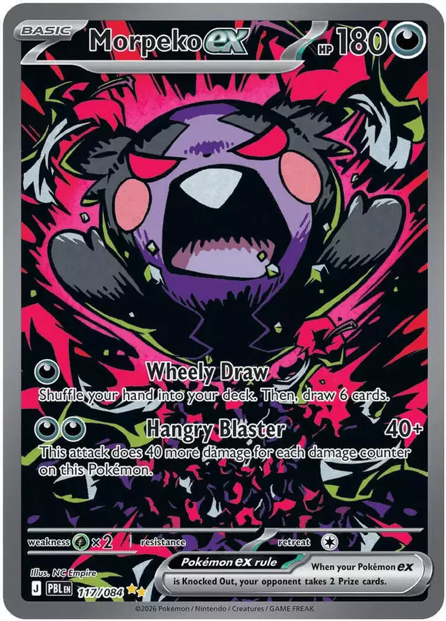Morpeko ex - Pokemon Pitch Black #117