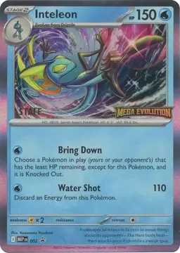 Inteleon - 002 [Staff] - Pokemon Mega Evolution Promo