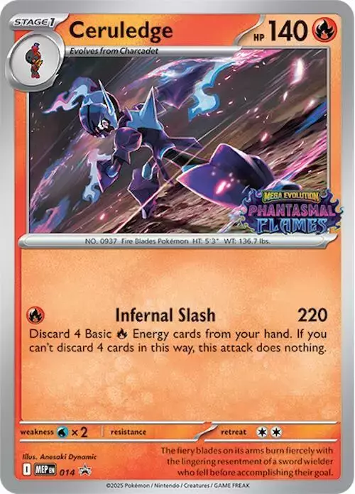 Ceruledge - Pokemon Mega Evolution Promo #14