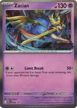 Zacian - 015 [Staff] - Pokemon Mega Evolution Promo