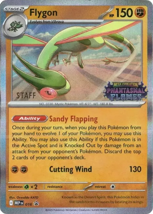 Flygon - 016 [Staff] - Pokemon Mega Evolution Promo #16