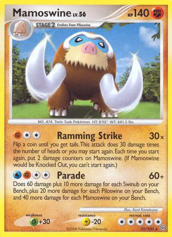 Mamoswine - Pokemon Stormfront #21