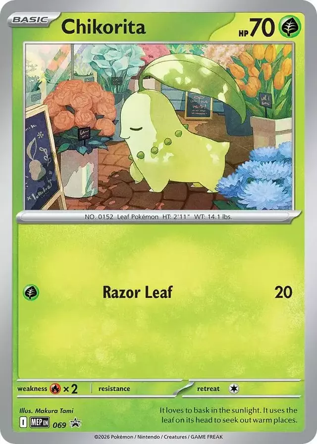 Chikorita [Cosmos Holo] - Pokemon Mega Evolution Promo #69