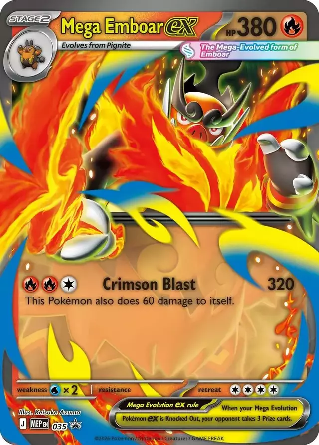 Mega Emboar ex - Pokemon Mega Evolution Promo #35