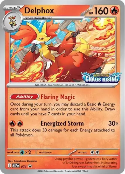 Delphox - Pokemon Mega Evolution Promo #74