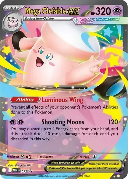 Mega Clefable ex - Pokemon Mega Evolution Promo #72