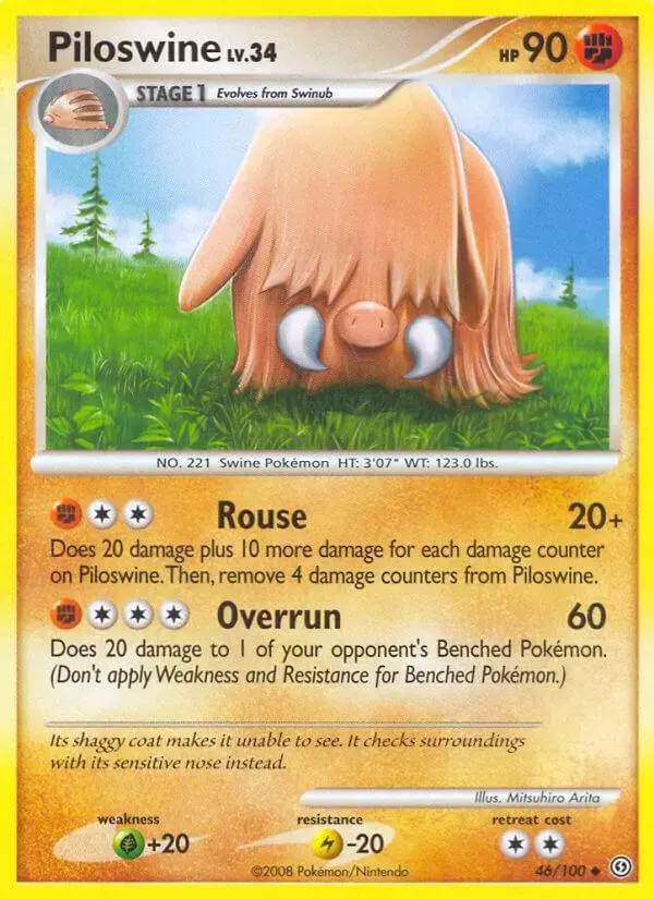 Piloswine - Pokemon Stormfront #46