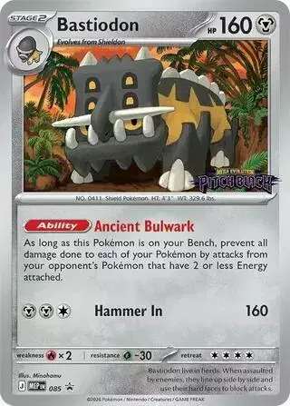 Bastiodon [Pitch Black Stamped] - Pokemon Mega Evolution Promo #85
