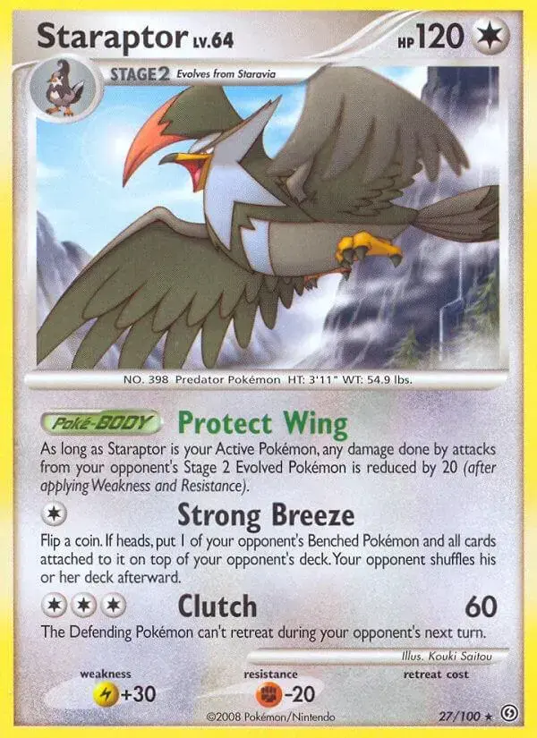 Staraptor - Pokemon Stormfront #27