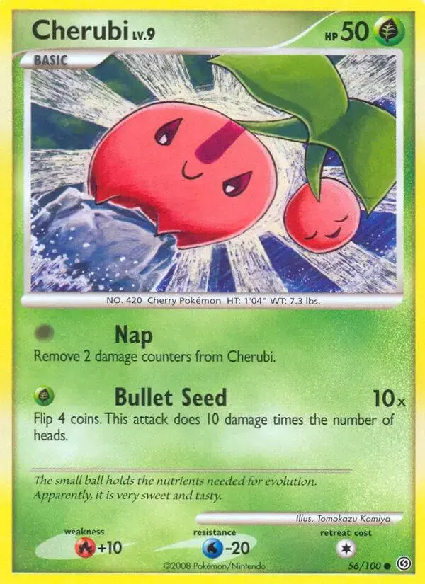 Cherubi - Pokemon Stormfront #56