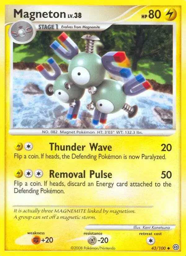 Magneton - Pokemon Stormfront #43