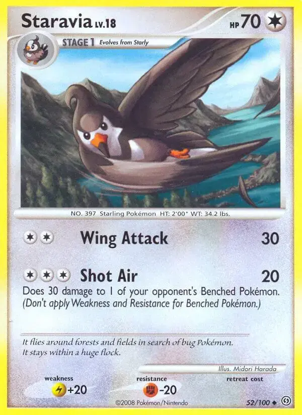 Staravia - Pokemon Stormfront #52