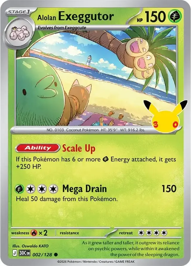 Alolan Exeggutor #2 - Pokemon 30th Celebration