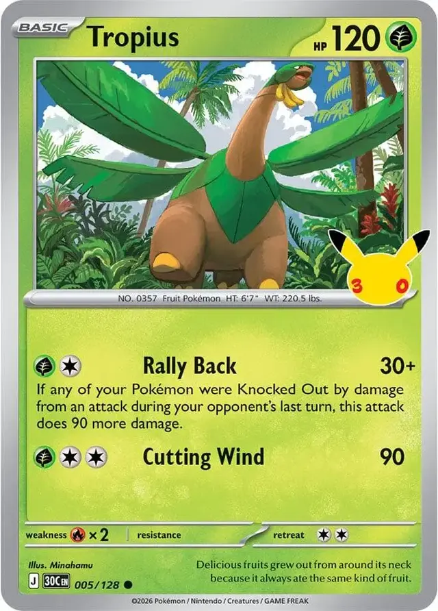 Tropius #5 - Pokemon 30th Celebration
