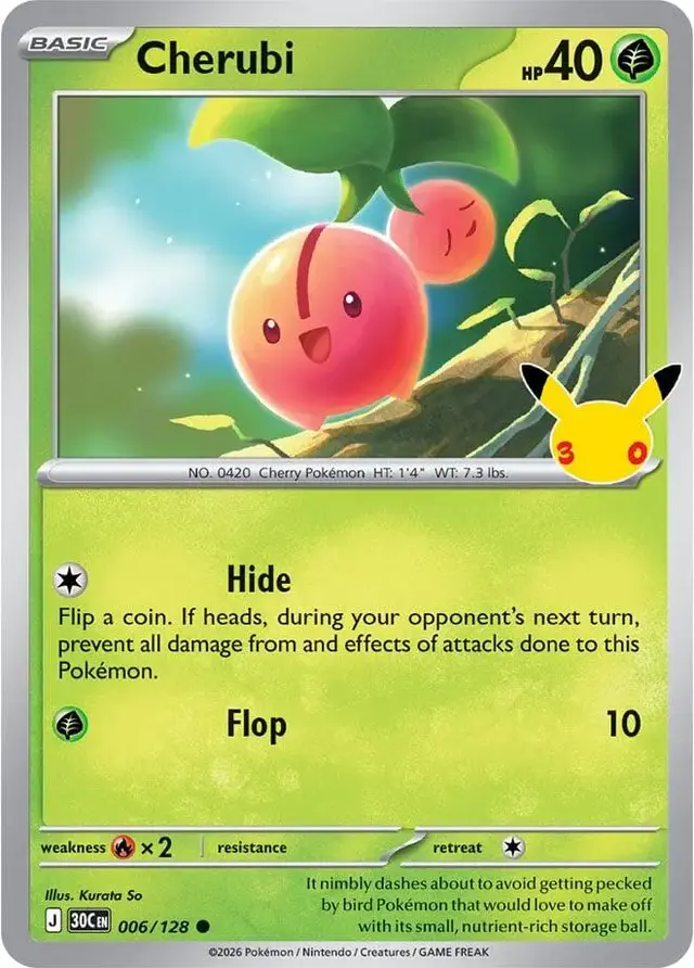 Cherubi #6 - Pokemon 30th Celebration
