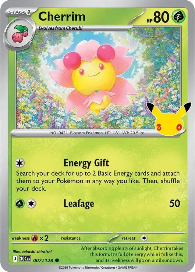 Cherrim #7 - Pokemon 30th Celebration