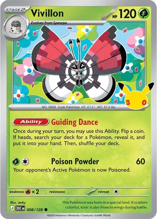 Vivillon #8 - Pokemon 30th Celebration