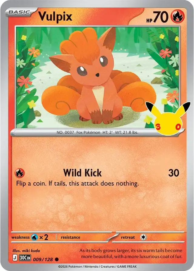 Vulpix #9 - Pokemon 30th Celebration