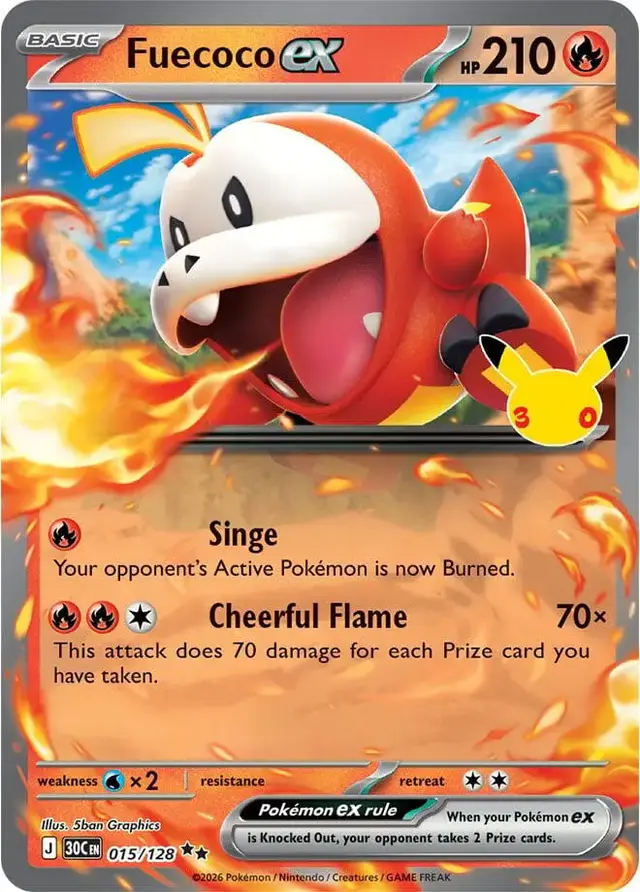 Fuecoco ex #15 - Pokemon 30th Celebration
