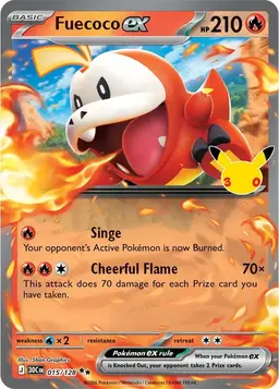 Fuecoco ex 15 - Pokemon 30th Celebration