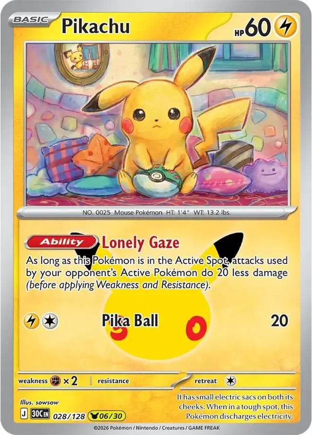Pikachu #28 - Pokemon 30th Celebration