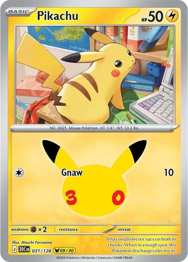 Pikachu #31 - Pokemon 30th Celebration