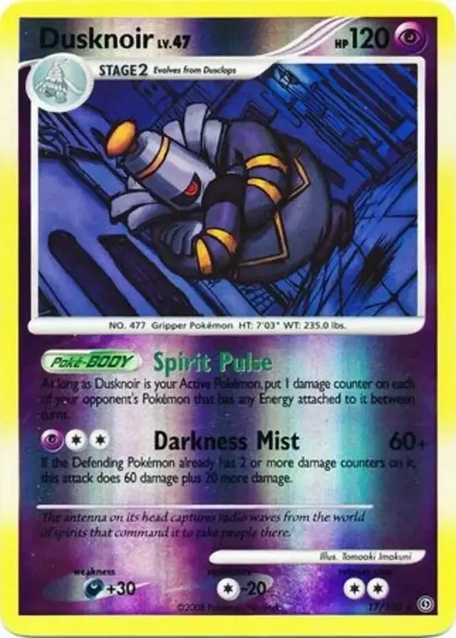 Dusknoir [Reverse Holo] - Pokemon Stormfront #17