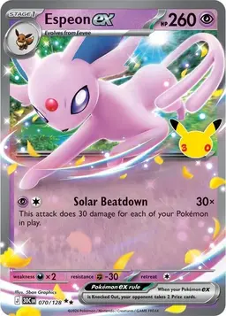 Espeon ex 70 - Pokemon 30th Celebration