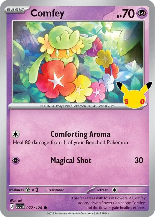 Comfey #77 - Pokemon 30th Celebration