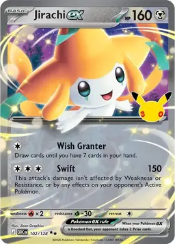 Jirachi ex 102 - Pokemon 30th Celebration