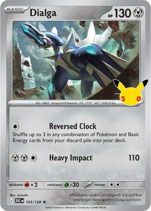 Dialga #103 - Pokemon 30th Celebration