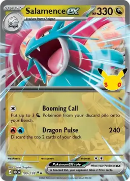 Salamence ex 109 - Pokemon 30th Celebration