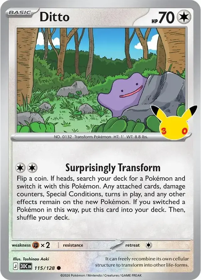Ditto #115 - Pokemon 30th Celebration