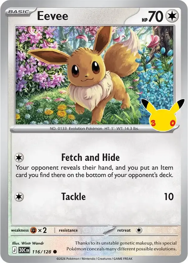 Eevee #116 - Pokemon 30th Celebration