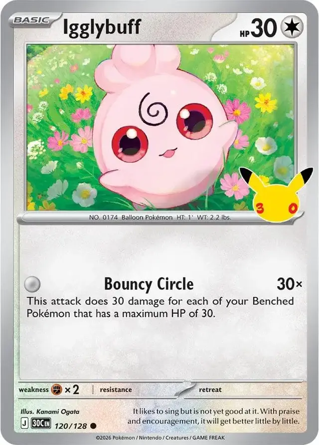 Igglybuff #120 - Pokemon 30th Celebration