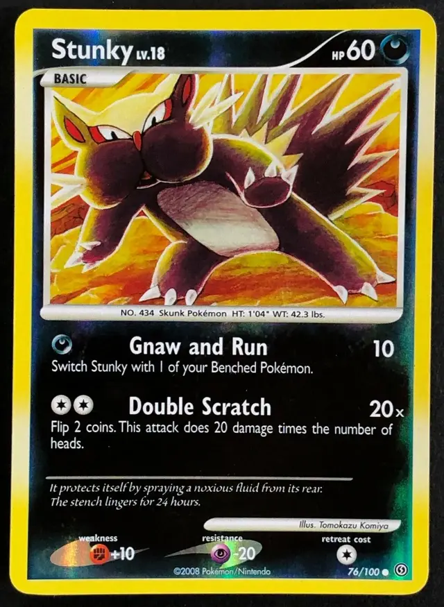 Stunky [Reverse Holo] - Pokemon Stormfront #76