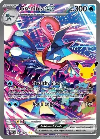 Greninja ex #148 - Pokemon 30th Celebration