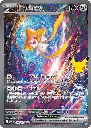 Jirachi ex #155 - Pokemon 30th Celebration