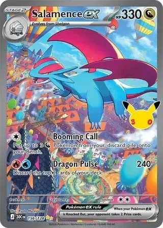 Salamence ex #156 - Pokemon 30th Celebration