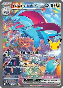 Salamence ex 156 - Pokemon 30th Celebration