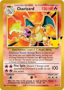 Charizard #4 - Pokemon 30th Celebration Classic Collection
