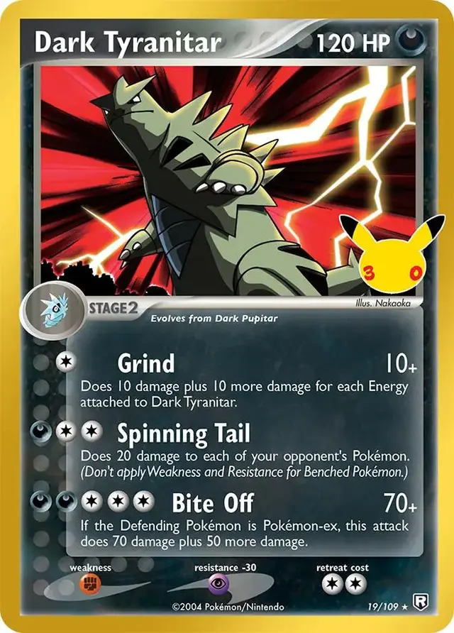 Dark Tyranitar #19 - Pokemon 30th Celebration Classic Collection