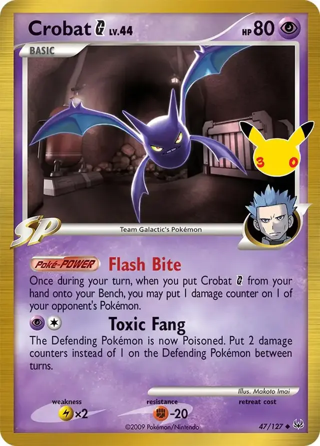 Crobat G #47 - Pokemon 30th Celebration Classic Collection