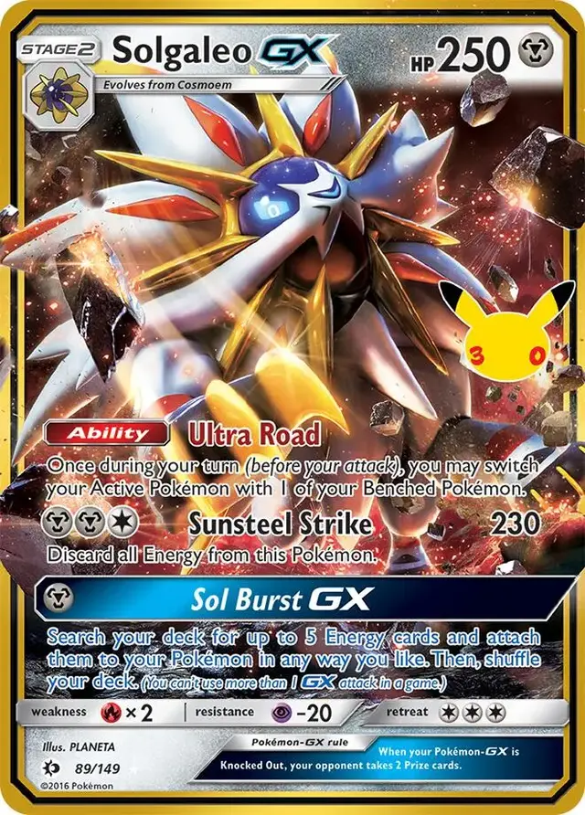 Solgaleo GX #89 - Pokemon 30th Celebration Classic Collection