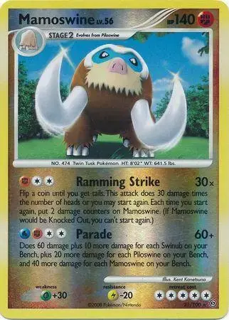 Mamoswine [Reverse Holo] - Pokemon Stormfront #21