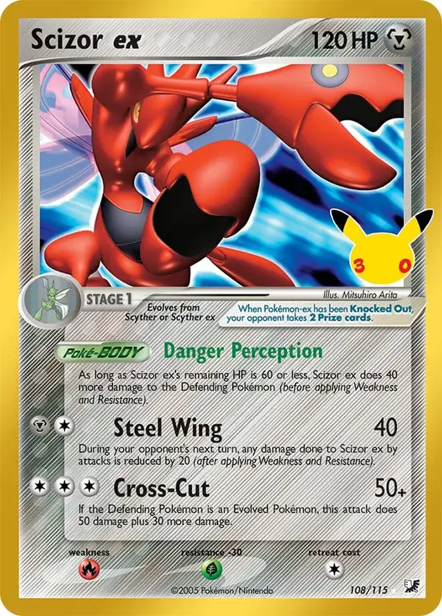 Scizor ex #108 - Pokemon 30th Celebration Classic Collection