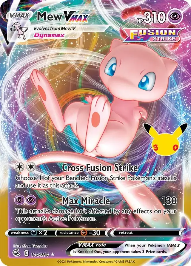 Mew VMAX #114 - Pokemon 30th Celebration Classic Collection
