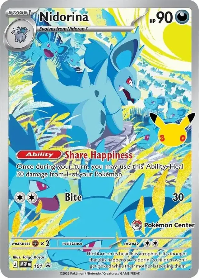 Nidorina - 101 [30th Celebration] [Pokemon Center Exclusive]